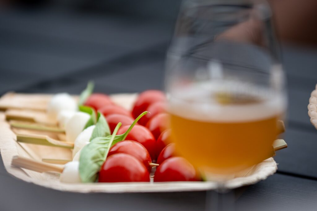 Foodpairing met bier: bijpassende hapjes naast zes speciaalbieren.